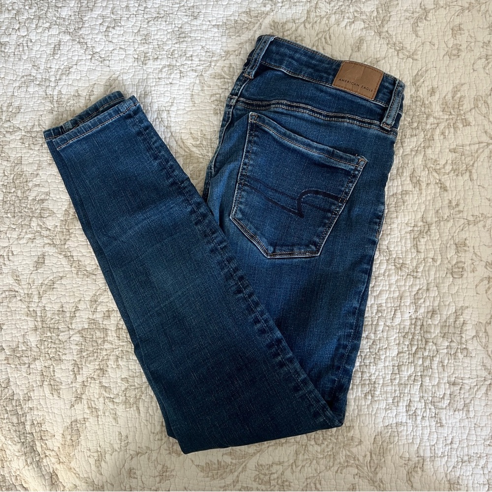 American Eagle Outfitters Dark Blue Skinny Jeans